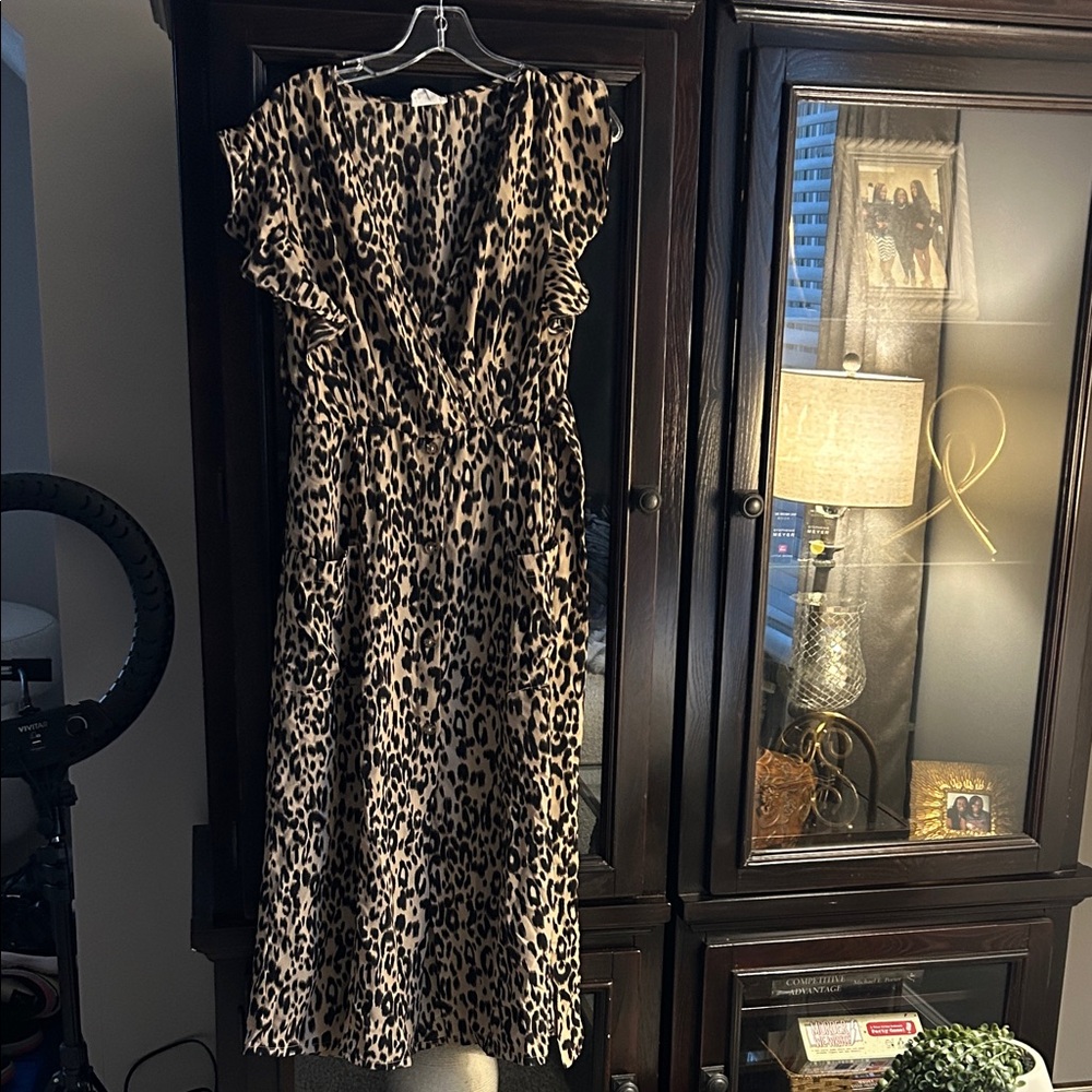 Sienna Sky Animal Print Midi Dress